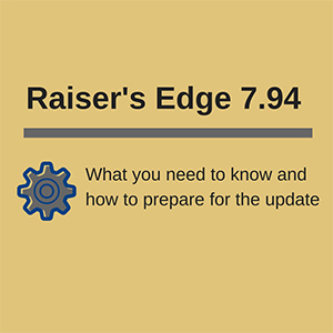 Raiser's Edge 7.94 Update