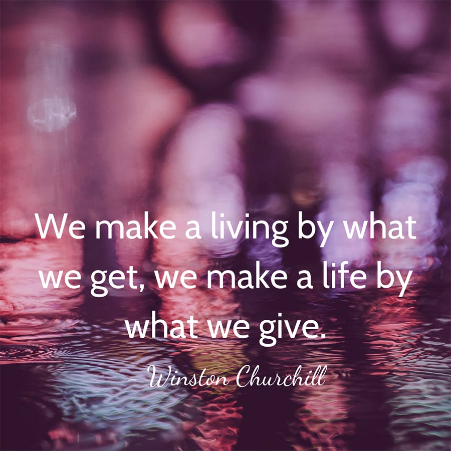 Inspirational quotes about giving for non profits