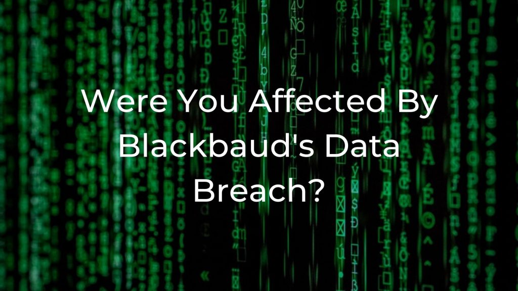 2020 Blackbaud Security Breach