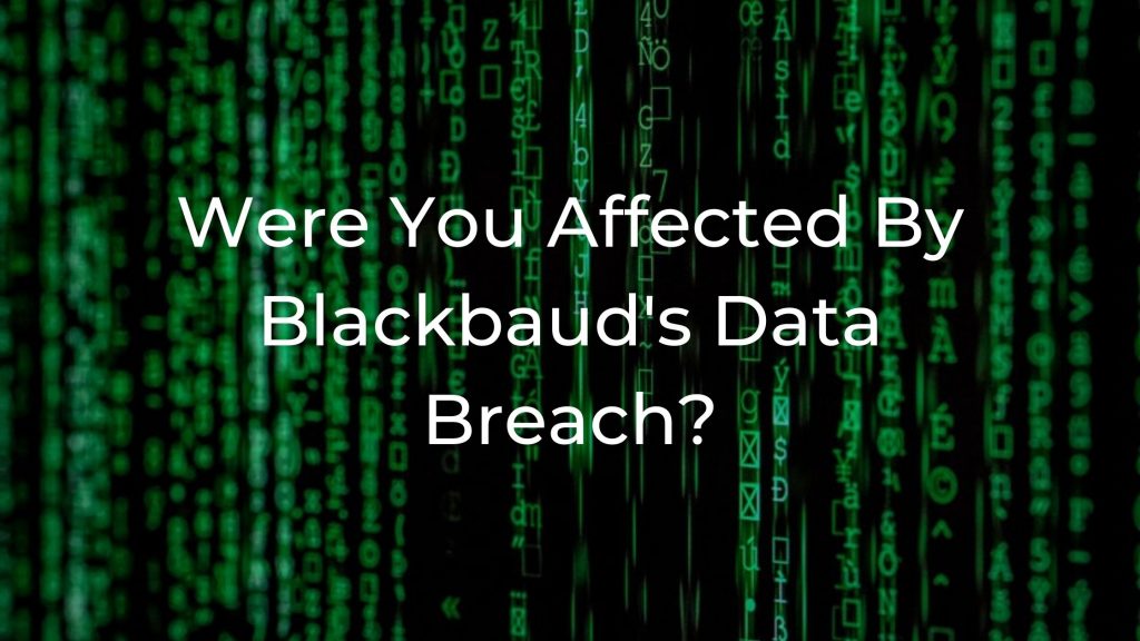 2020 Blackbaud Security Breach