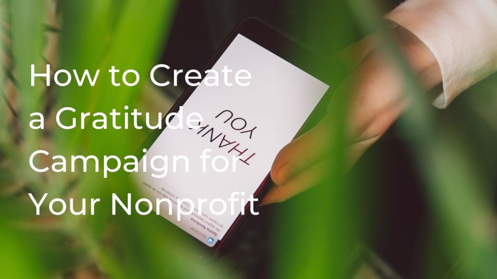 Nonprofit gratitude campaign